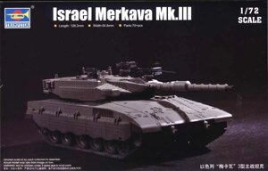 Merkava Mk. III. Збірна модель ізраїльського танка. 1/72 TRUMPETER 07103