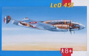 Leo 451. Збірна модель літака в масштабі 1/72. SMER 0843