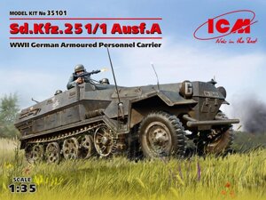 Німецький бронетранспортер Sd. Kfz. 251 / 1 Ausf. A, ІІ МВ. 1/35 ICM 35101