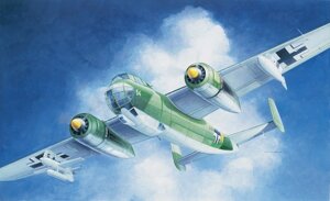 DO-217 E. Збірна модель німецького бомбардувальника в масштабі 1/72. ITALERI 1250