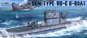 DKM Type VII-C U-Boat, верхня палуба німецького підводного човна в масштабі 1/35. BORDER MODEL BS-001