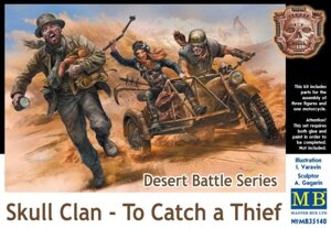 Серія битви в пустелі, клан черепа. Ловити злодія (без мотоцикла). 1/35 Master Box 35140