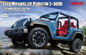 Jeep Wrangler Rubicon 2 дверна. 1/24 MENG CS-003 збірна модель автомобіля