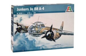 Junkers Ju-88 A4. Збірна модель німецького бомбардувальника в масштабі 1/72. ITALERI 1018