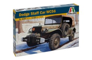 Dodge Staff Car WC56. Збірна модель військового автомобіля в масштабі 1/35. ITALERI 228