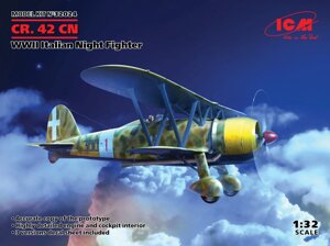 Fiat CR. 42CN. Збірна модель італійського винищувача в масштабі 1/32. ICM 32024