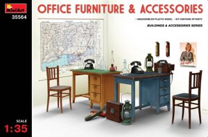 Набір офісних меблів і аксесуарів в масштабі 1/35. MINIART 35564