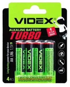 Батарейки Videx Turbo АА 1.5V 4шт