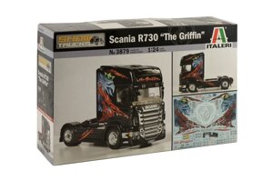 Scania R730 '' The Griffin ''. Збірна модель вантажного тягача в масштабі 1/24. ITALERI 3879