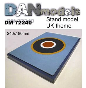 Підставка під моделі (тема - Великобританія. Розпізнавальний знак ВПС). 1/72 DANMODELS DM72240