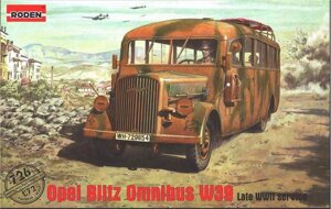 OPEL BLITZ OMNIBUS W39. 1/72 RODEN 726