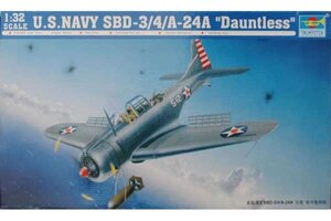 U. S. Navy SBD-3/4/A-24A "Dauntless". Збірна модель в масштабі 1/32. TRUMPETER 02237