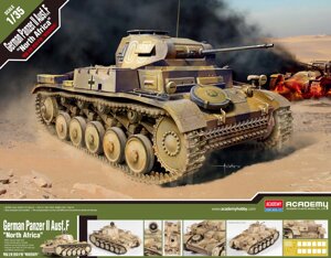 German Panzer II Ausf. F "North Africa". 1/35. ACADEMY 13535