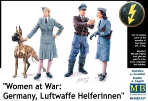 Персонал жіночих допоміжних частин люфтваффе, серія Жінки на війні. 1/35 MASTER BOX 3557