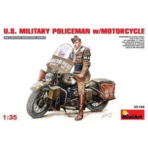 Американський військовий поліцейський на мотоциклі. 1/35 MINIART 35168