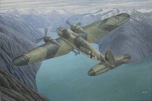 Середній бомбардувальник Heinkel He 111 H-6. Збірна модель в масштабі 1/144. RODEN 341