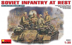 Радянська піхота відпочинку 1943-45 рр. Набір фігур для складання. 1/35 MINIART 35001