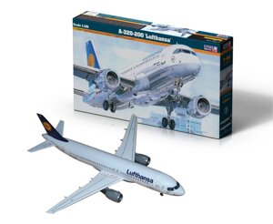 A-320-200 Lufthansa. Збірна модель авіалайнера. 1/125 MISTER CRAFT F-08