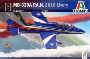 MB-339A P. A. N. 2016 Livery. Збірна модель літака в масштабі 1/72. ITALERI 1380