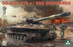 Танк Об'єкт 279 із фігуркою NBC. Збірна модель у масштабі 1/35. TAKOM 2188