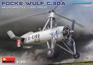 Розвідувальний Автожир Focke Wulf FW C. 30A "Heuschrecke" пізнього виробництва. Збірна модель. 1/35 MINIART 41018