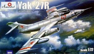 Збірна модель літака Яковлєв Як-27Р. 1/72 AMODEL 72111