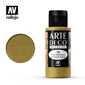 Античне золото. Фарба водорозчинна металік 35 мл. VALLEJO ARTE DECO 83015