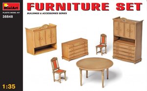 Набір дерев'яних меблів в масштабі 1/35. MINIART 35548
