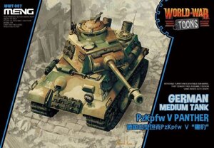 Pz. Kpfv. V Panther німецький середній танк (World War Toons series). MENG MODEL WWT-007