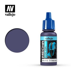 Синій титан. Атласна акрилова фарба для моделей 17 мл. VALLEJO Mecha Color 69013