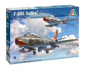 F-86E Sabre. Збірна модель літака в масштабі 1/48. ITALERI 2799