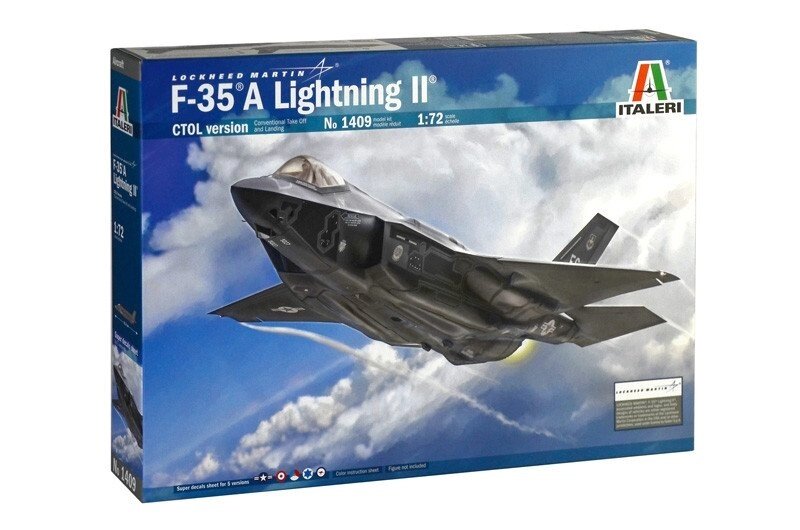 F-35 A lightning II CTOL version. 1/72 italeri 1409 - роздріб