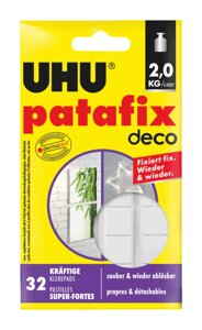 Клеящие надміцні подушечки PATAFIX DECO 32 шт. UHU 40660