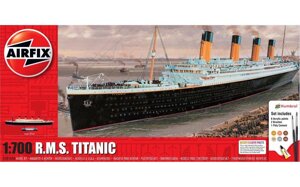 Збірна модель R. M. S. Titanic в масштабі 1: 700. Подарунковий набір з фарбами, пензликами і клеєм. AIRFIX 50164