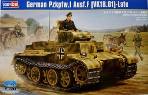 Pz. Kpfw. I Ausf. F (VK1801) пізній. Збірна модель танка масштабу 1/35. HOBBY BOSS 83805