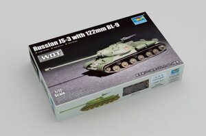 ІС-3 з 122-мм знаряддям БЛ-9. WoT Збірна модель танка. 1/72 TRUMPETER 07163