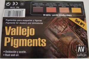 Набір пігментів Іржа і масло (4 шт) N 1. VALLEJO PIGMENTS 73196