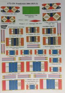 Прапори і штандарти в масштабі 1/72. Frankreich 1804-1815 (1). ROFUR-FLAGS 129