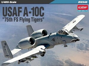 USAF A-10C '75th FS Flying Tigers'. Збірна модель у масштабі 1/48. ACADEMY 12348