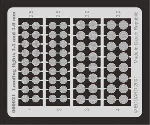 Посадочні фари 2,5 і 3 мм. EDUARD 00021