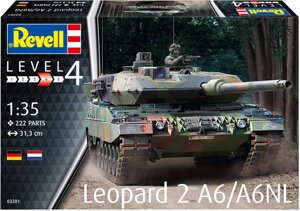 Leopard 2A6/A6NL. Збірна модель танка у масштабі 1/35.