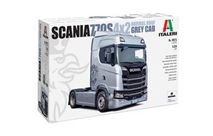 Scania S770 4x2 звичайний дах "Сіра кабіна". Збірна модель вантажного автомобіля у масштабі 1/24. ITALERI 3971