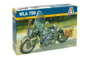 WLA 750 Harley Davidson. Збірна модель мотоцикла в масштабі 1/9. ITALERI 7401