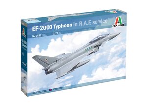 EF-2000 Typhoon In R. A. F. Service. Модель військового літака в масштабі 1/72. ITALERI 1457