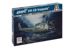 UH-1D Iroquois. Збірна модель вертольота у масштабі 1/48. ITALERI 849