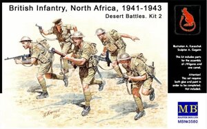Британська піхота, Північна Африка, 1941-1943, набір 2. 1/35 MASTER BOX 3580