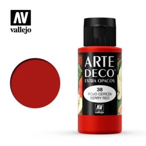 Ягідно-червоний. Фарба водорозчинна 35 мл. VALLEJO ARTE DECO 83038