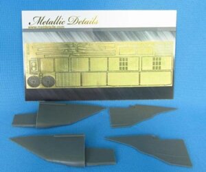 Деталировка для літака МіГ-25. Воздухозаборнікі. 1/48 METALLIC DETAILS MDR4834