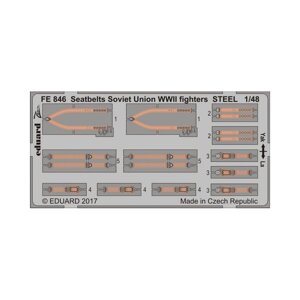 Ремені безпеки на радянські винищувачі Другої світової (Як, Ла) 1/48 EDUARD FE846