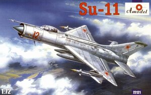 Збірна пластикова модель літака Cу-11. 1/72 AMODEL 72121